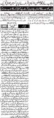 تحریک منہاج القرآن Minhaj-ul-Quran  Print Media Coverage پرنٹ میڈیا کوریج Daily Multinews Back Page